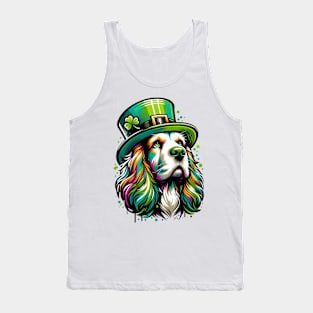 Clumber Spaniel in Saint Patrick's Day Celebration Tank Top